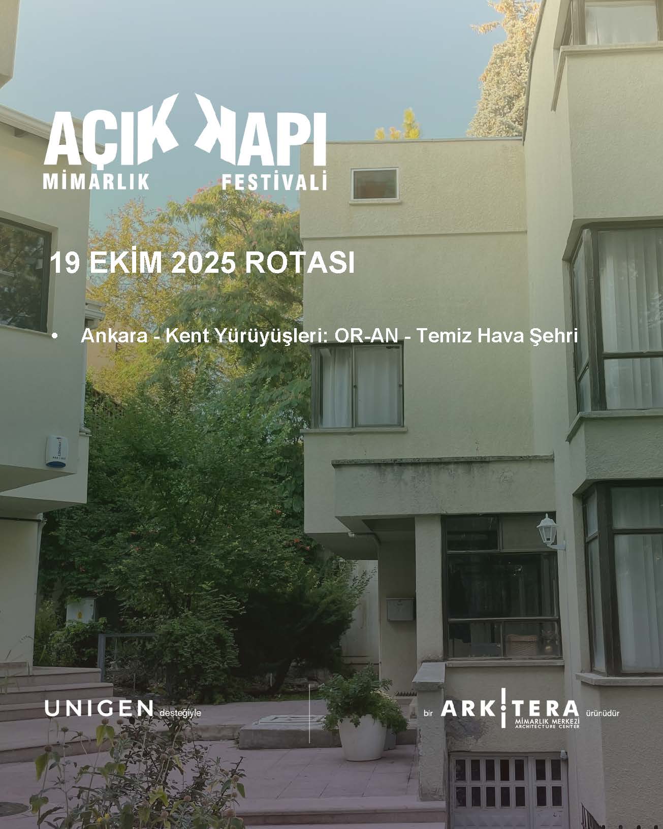 19 EKİM PAZAR GÜNÜ ROTASI